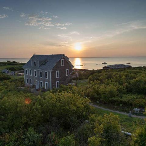 House on the coastline